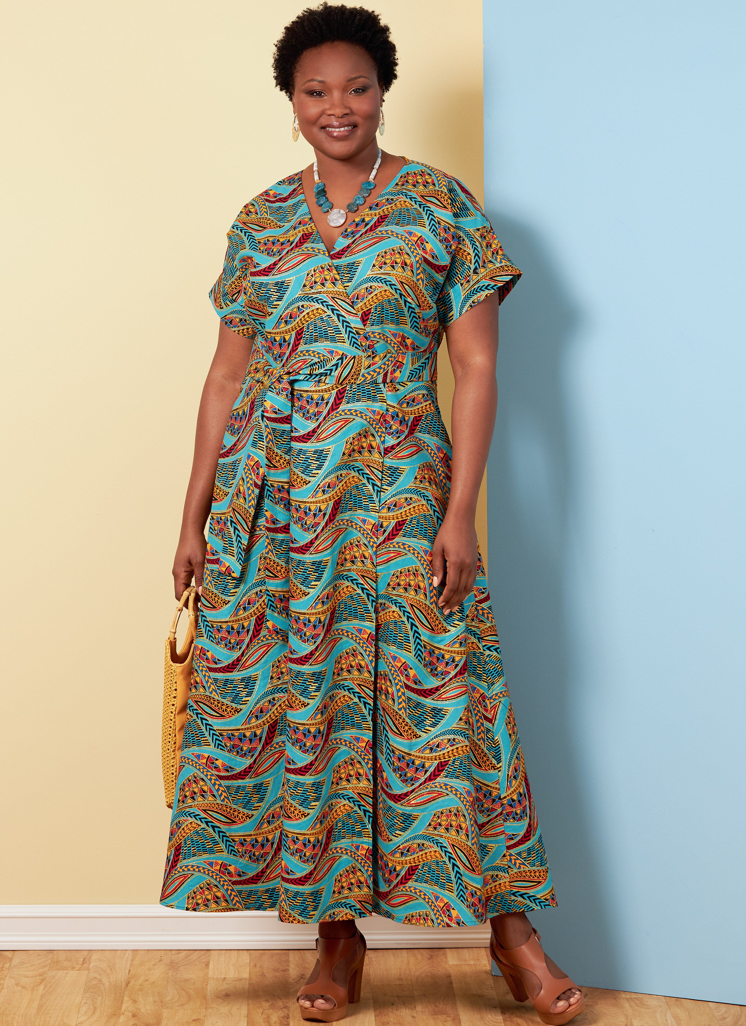 butterick ladies dress patterns Wrap with matching sash – Schnittmuster-Online AW-styled-with