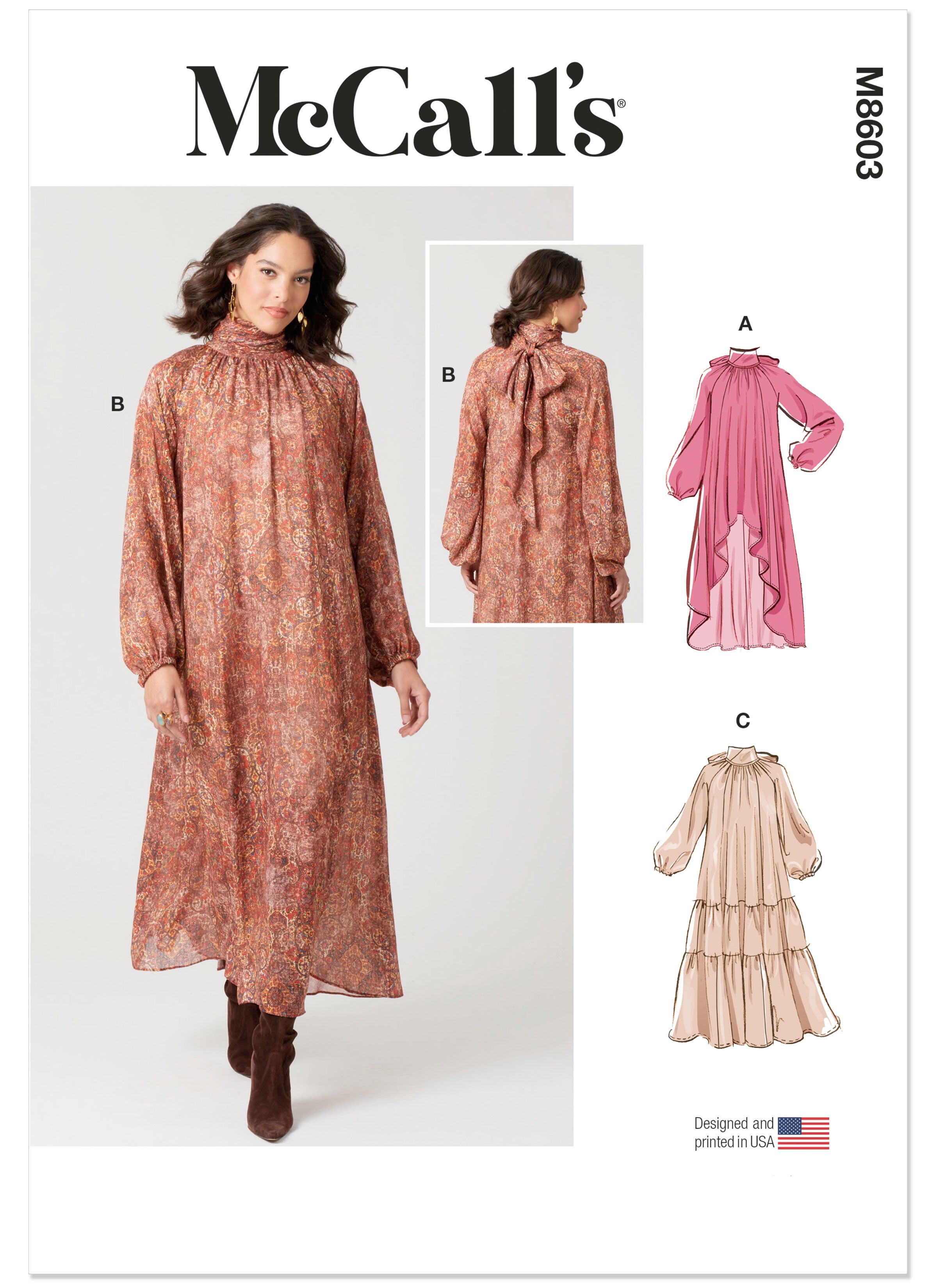 mccalls a line dress pattern Sewing M8603 – Misses' A-Line with Hem Variation – Schnittmuster-Online Size:One Size (S to XL) colour: black Ankle Length Dresses Fancy
