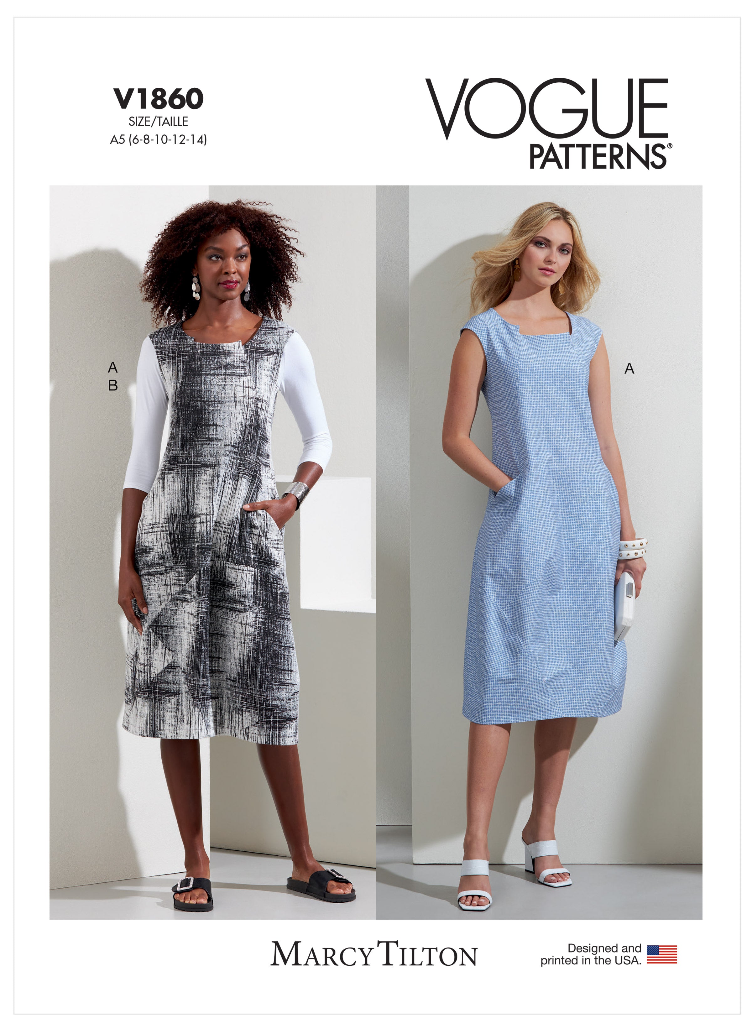 vogue ladies dress patterns sewing pattern V1860 – Schnittmuster-Online vogue patterns 2025