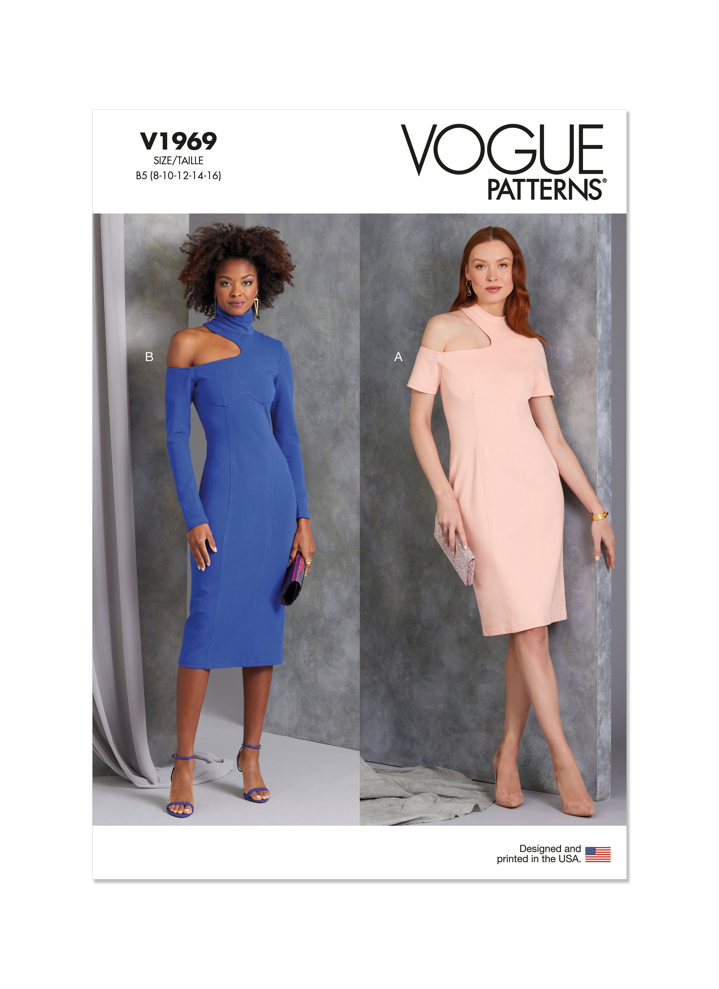 vogue patterns formal dresses Sewing Pattern V1969 Misses' A-Line Dress – Schnittmuster-Online promo-eligible-1