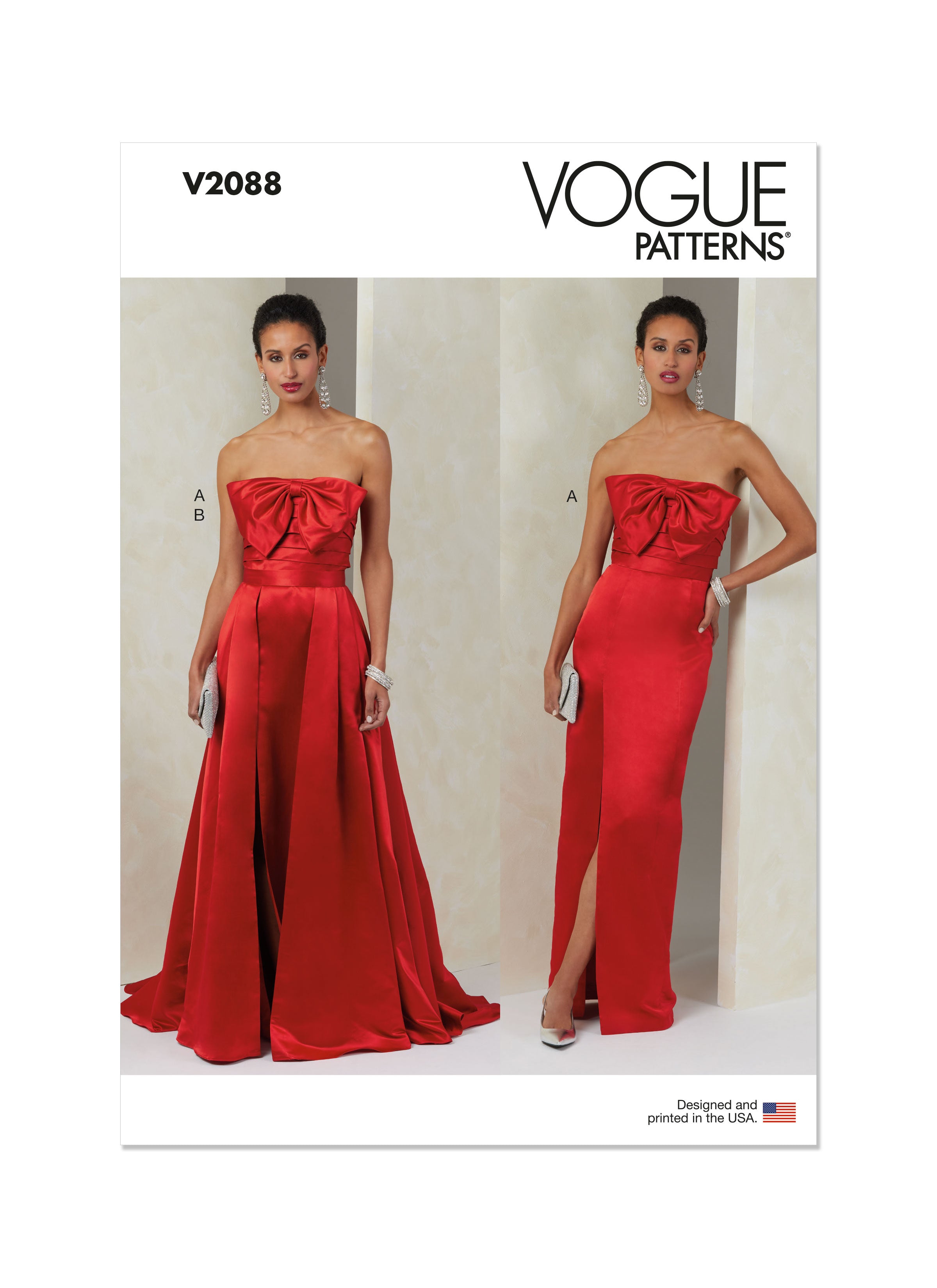 Vogue sewing pattern V2088 ladies' dress and overskirt – Schnittmuster-Online