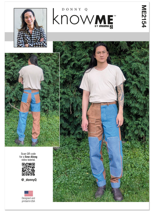 Know Me Schnittmuster ME2154 – Herren Colour-Blocking-Hose von Donny Q