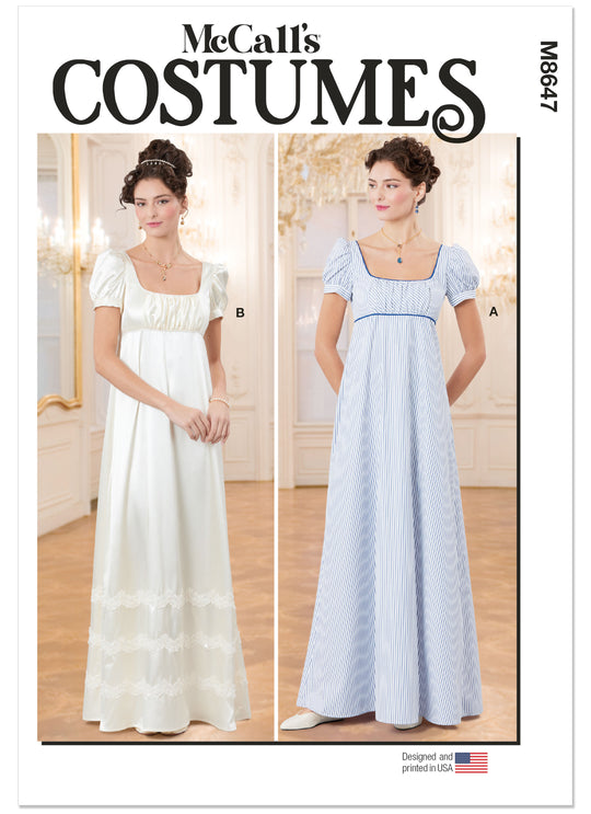 McCall's M8647 – Regency-Kleid für Damen