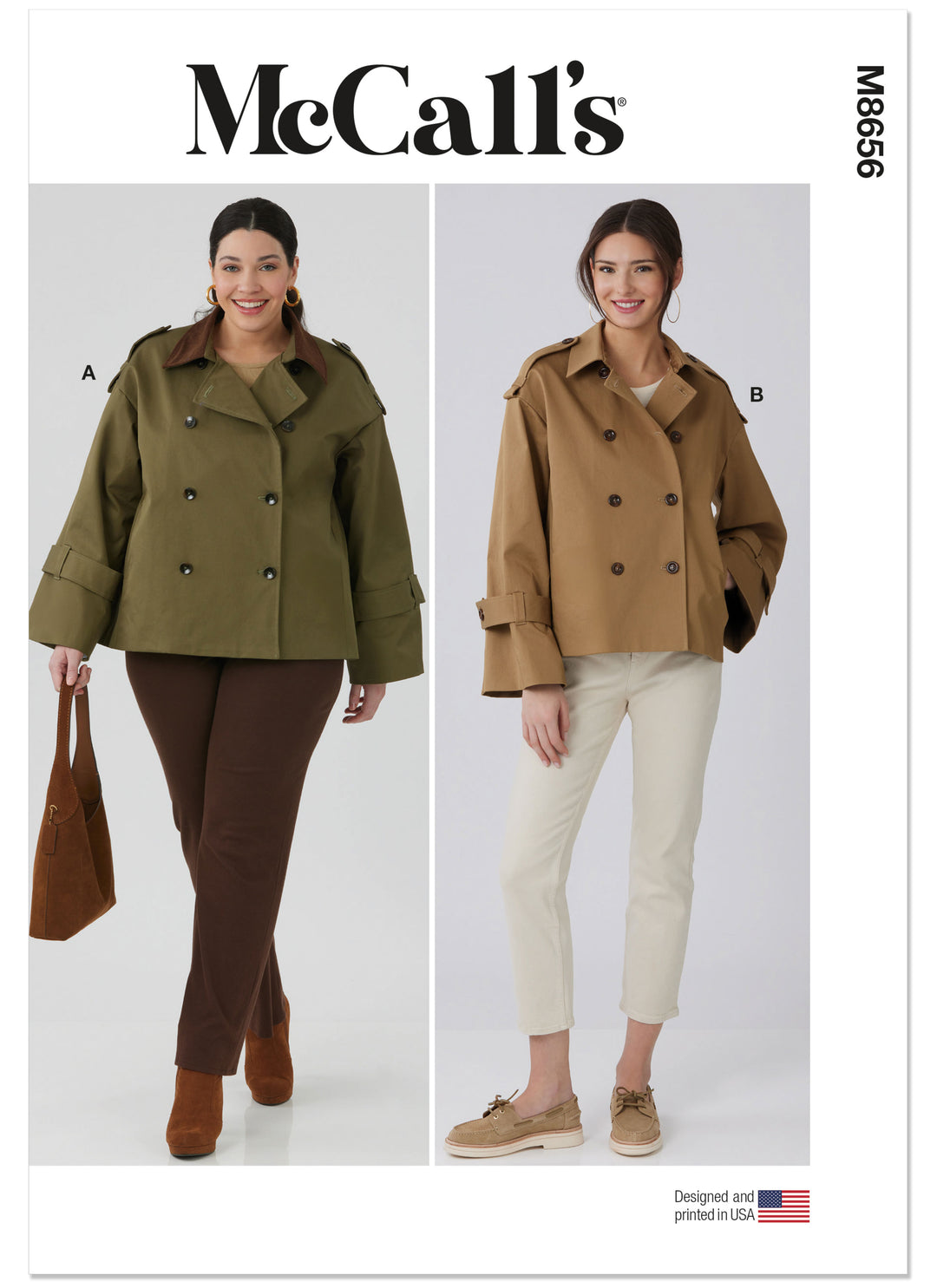 McCalls Schnittmuster M8656 – Damen Trenchjacke
