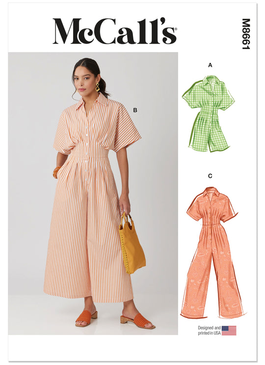 McCalls Schnittmuster M8661 – Damen Jumpsuit in drei Längen