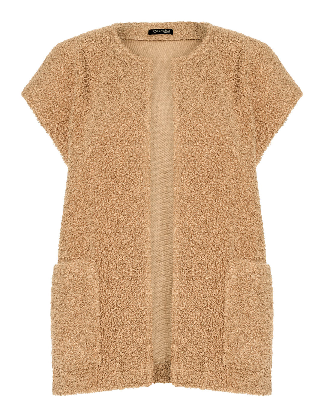 Burda Schnittmuster 5590 – Damen Pullover, Teddy-Weste & Jacke
