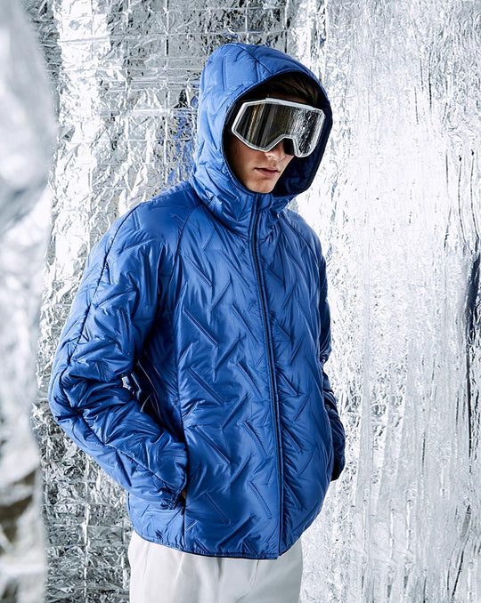 Burda Schnittmuster 5595 – Herren Steppjacke & Skijacke mit Kapuze oder Stehkragen