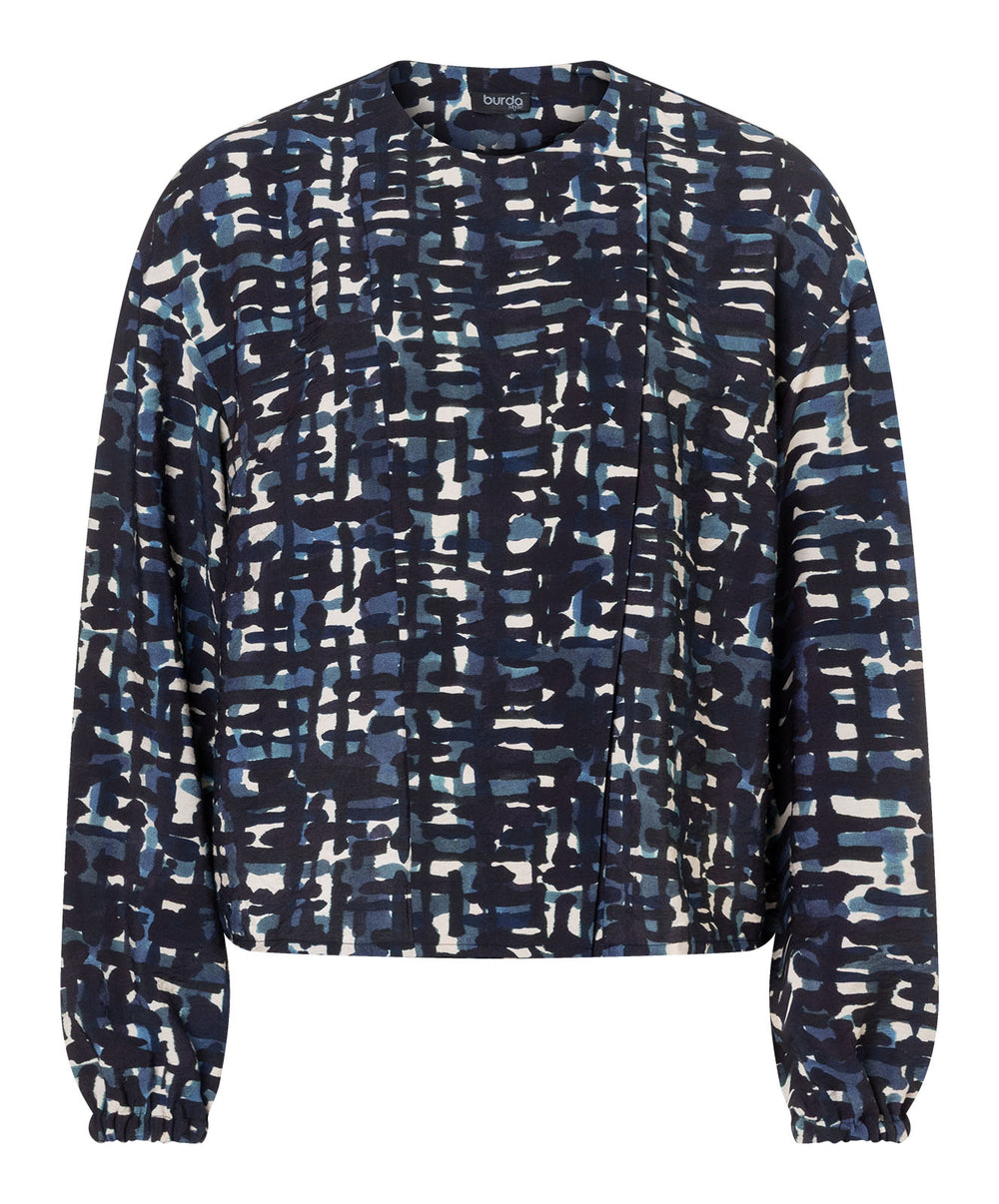 Burda Schnittmuster 5597 – Damen Blusen mit asymmetrischem Verschluss