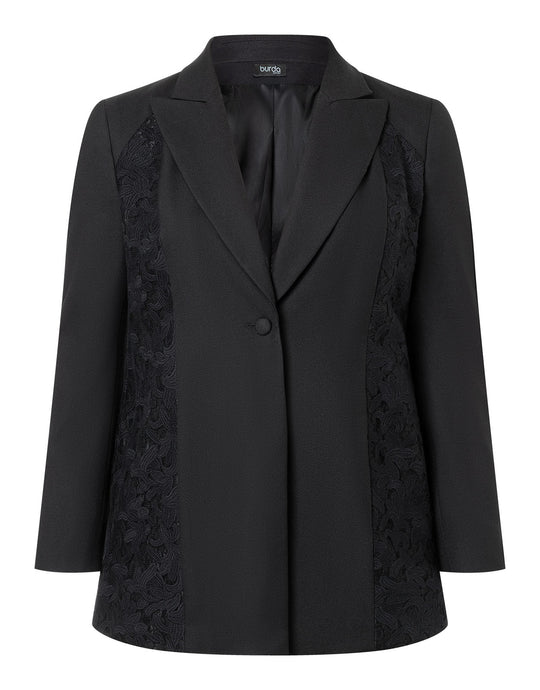 Burda Schnittmuster 5601 – Damen Smoking-Blazer & Spencerjacke Plus Size
