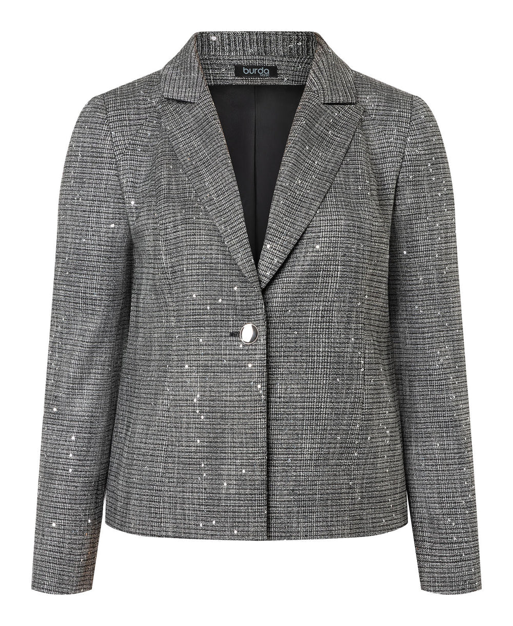 Burda Schnittmuster 5601 – Damen Smoking-Blazer & Spencerjacke Plus Size