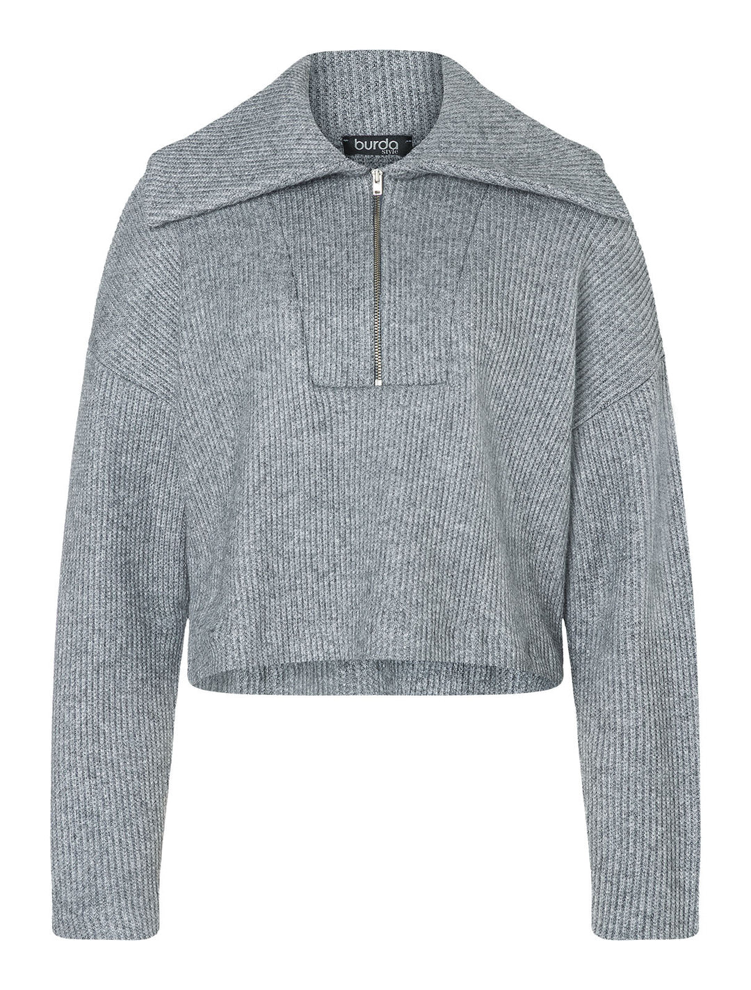 Burda Schnittmuster 5608 – Damen Boxy Pullover mit Kragenvarianten
