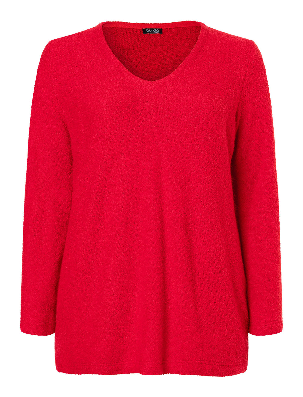 Burda Schnittmuster 5612 – Damen Pullover mit V-Ausschnitt & Schalkragen Gr. 46–60