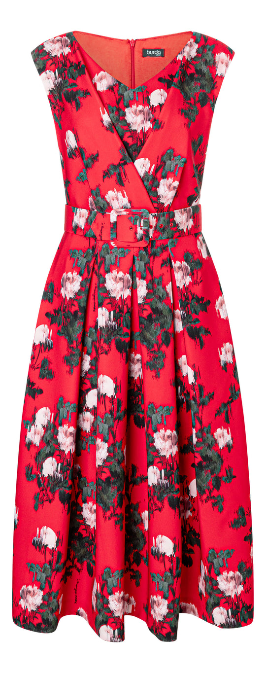 Burda Schnittmuster 5618 – Damen Vintage A-Linien-Kleid „Sophia“ 1957