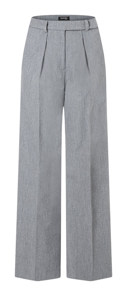 Burda Schnittmuster 5621 Damen Weite Bundfaltenhosen