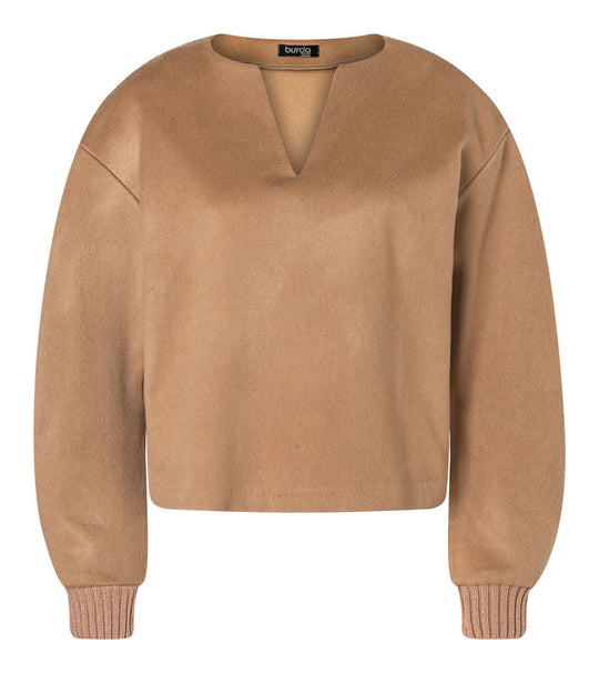 Burda Schnittmuster 5623 – Damen Langarm-Sweatshirts in 2 Varianten