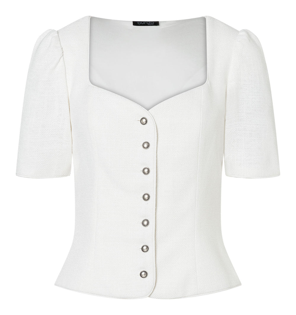 Burda Schnittmuster 5625 – Damen Dirndl-Set mit Mieder, Blusen, Midi-Rock & Schürze