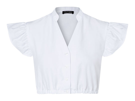 Burda Schnittmuster 5625 – Damen Dirndl-Set mit Mieder, Blusen, Midi-Rock & Schürze