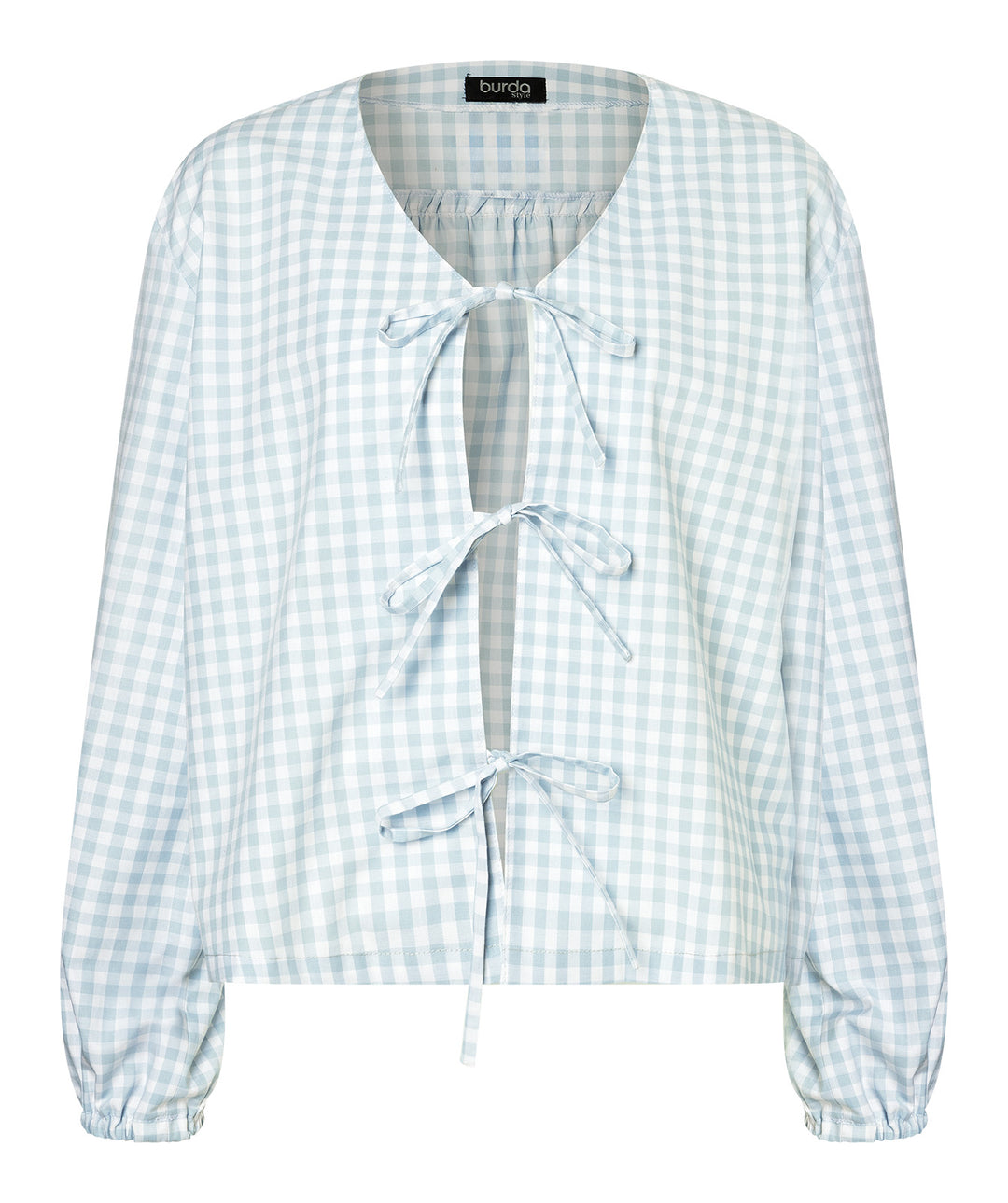 Burda Schnittmuster 5632 – Damen Blusen mit Bindebändern