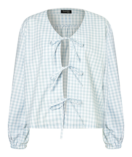 Burda Schnittmuster 5632 – Damen Blusen mit Bindebändern