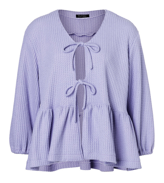 Burda Schnittmuster 5632 – Damen Blusen mit Bindebändern