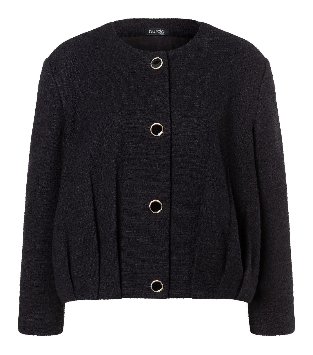 Burda Schnittmuster 5642 - Damen Jacken mit Saumfalten