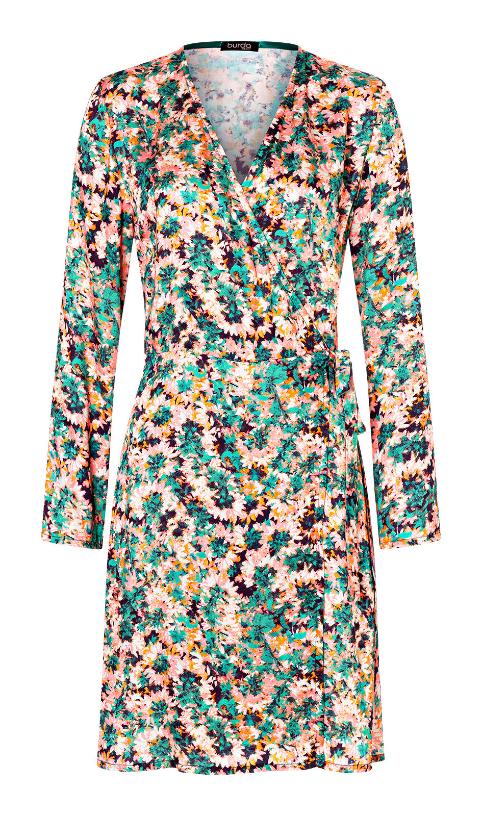 Burda Schnittmuster 5648 – Damen Wickelkleider mit V-Ausschnitt