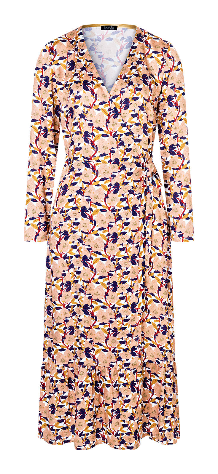 Burda Schnittmuster 5648 – Damen Wickelkleider mit V-Ausschnitt