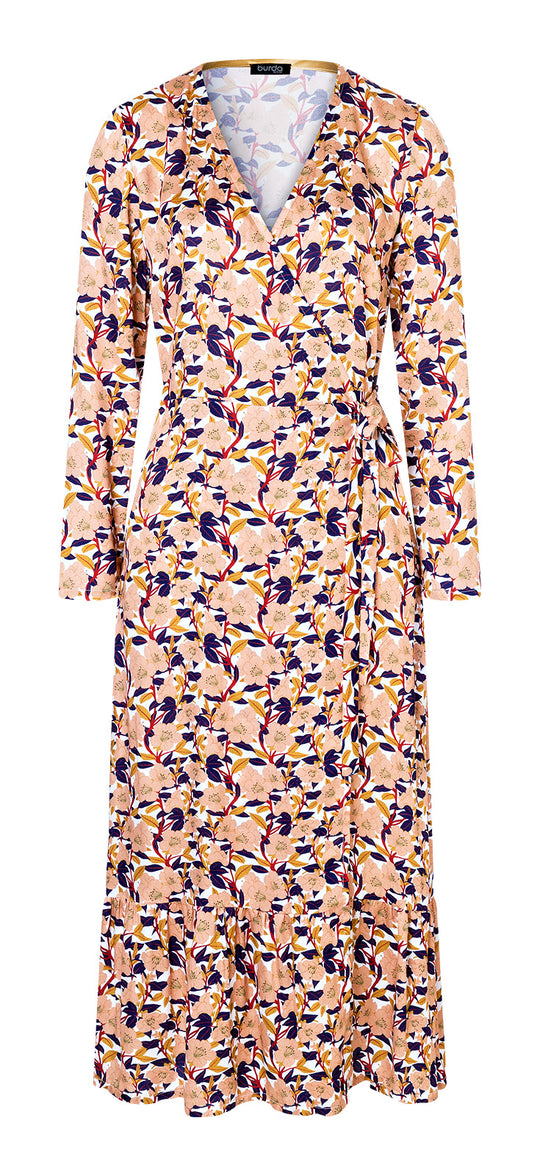 Burda Schnittmuster 5648 – Damen Wickelkleider mit V-Ausschnitt