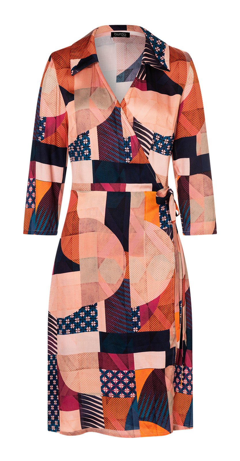 Burda Schnittmuster 5648 – Damen Wickelkleider mit V-Ausschnitt