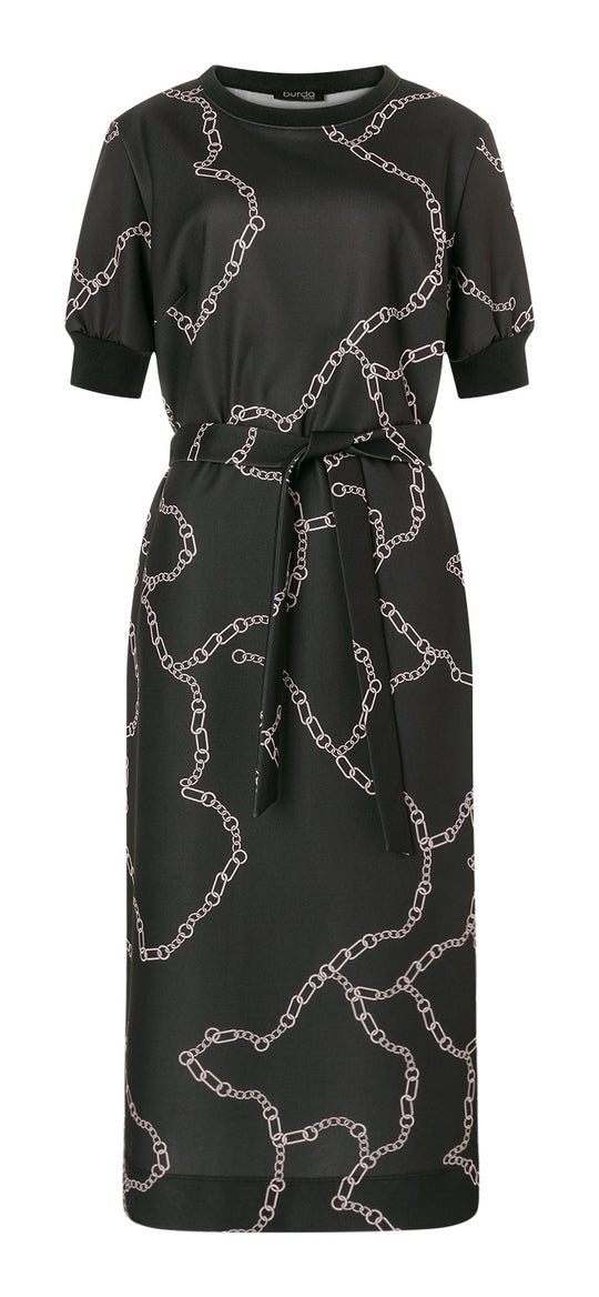 Burda Schnittmuster 5651 – Damen Jerseykleid & Hoodie