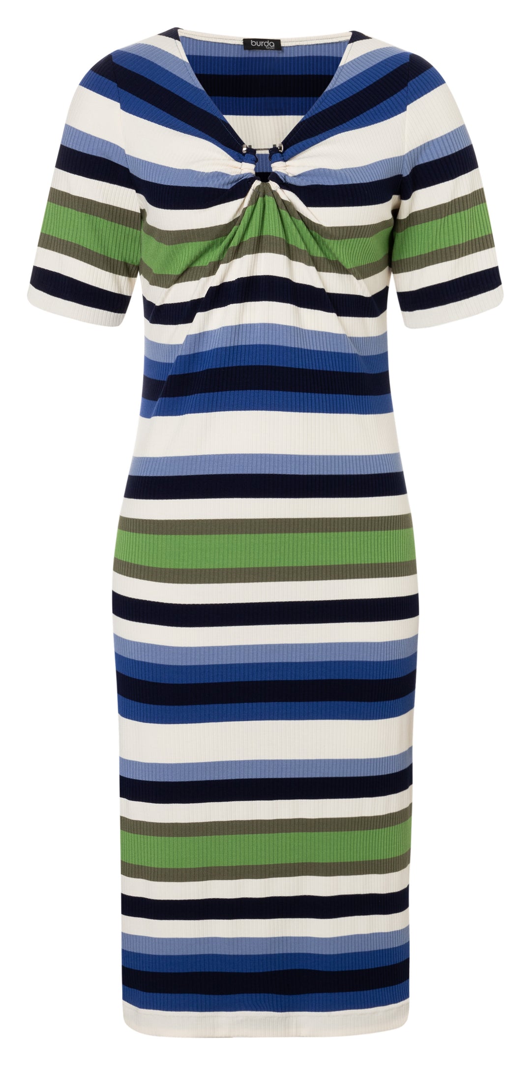 Burda Schnittmuster 5658 – Damen Jerseykleid & Bluse mit raffinierten Details