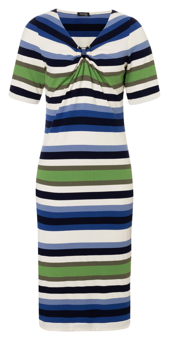 Burda Schnittmuster 5658 – Damen Jerseykleid & Bluse mit raffinierten Details