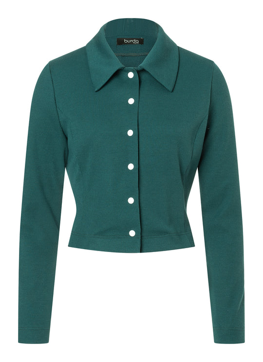 Burda Schnittmuster 5667 – Damen Cardigans mit Knöpfen