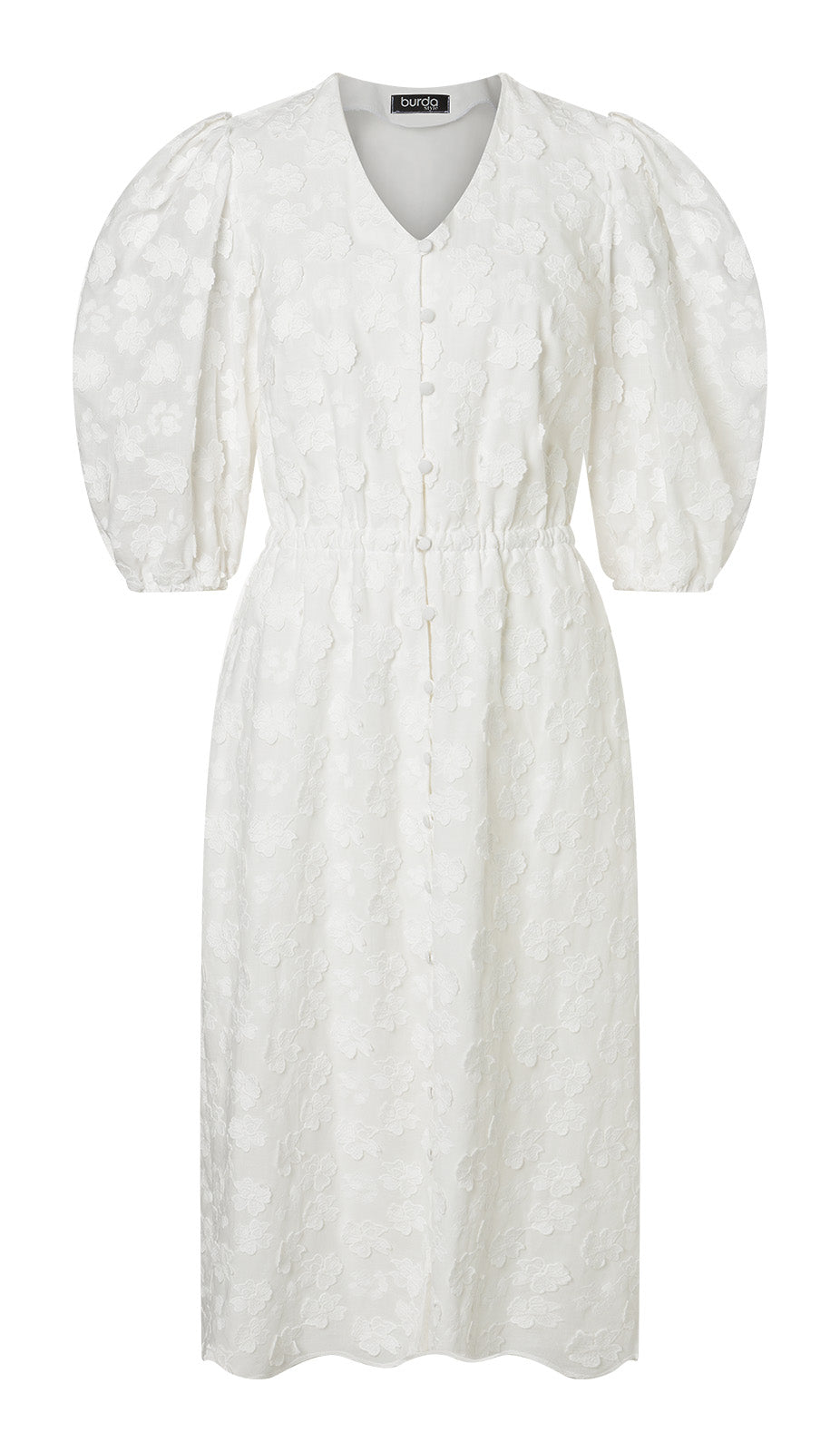 Burda Schnittmuster 5669 – Damen Midi-Kleid & Bluse mit Couture-Details