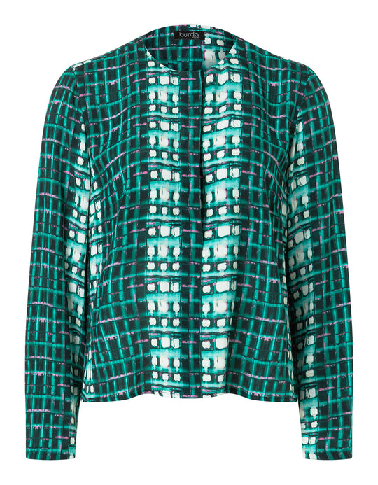 Burda Schnittmuster 5678 – Damen Blusenkleid & Bluse im Sixties-Look