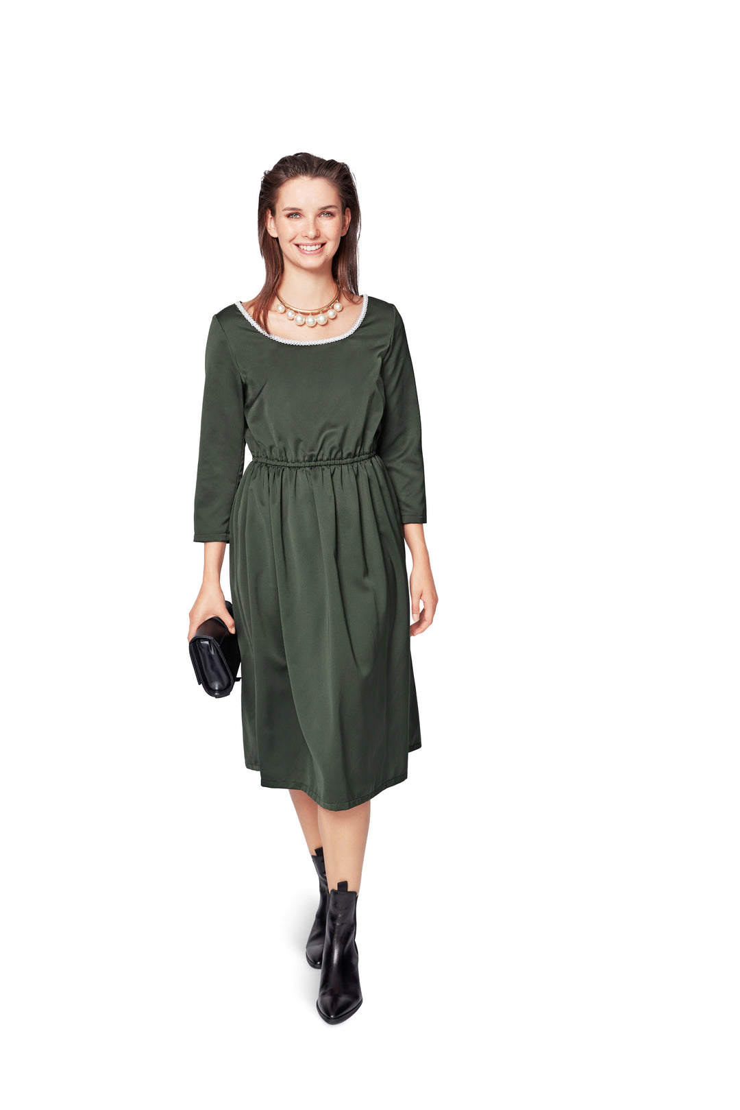 Burda Schnittmuster 5686 – Damen Sommerkleider mit betonter Taille