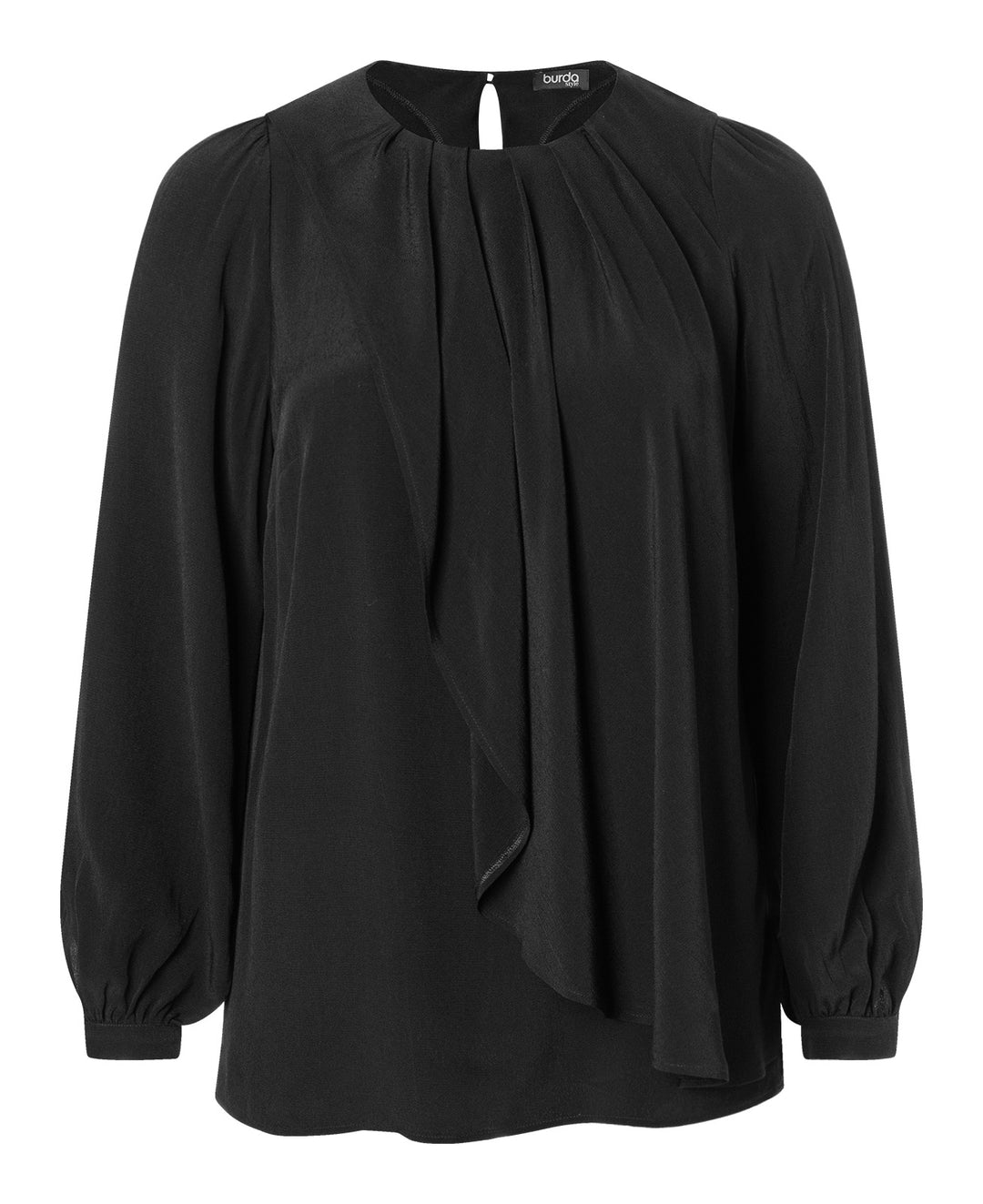 Burda Schnittmuster 5692 – Damen Bluse & Shirt mit Volant & 70s-Flair