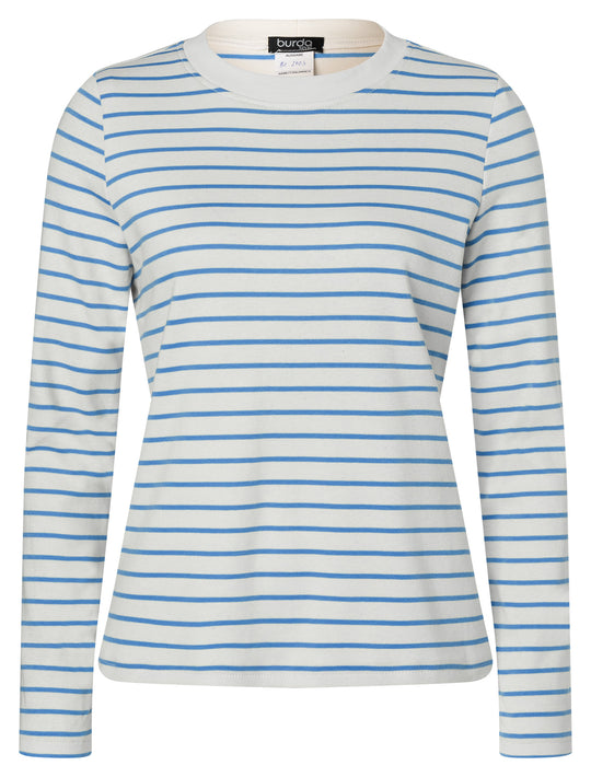 Burda Schnittmuster 5705 – Damen Basic Langarmshirts (3 easy Varianten)