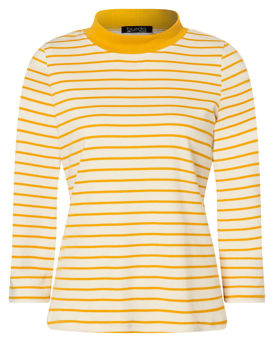 Burda Schnittmuster 5705 – Damen Basic Langarmshirts (3 easy Varianten)