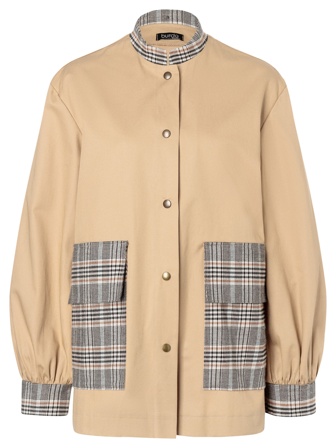 Burda Schnittmuster 5706 – Damen Jacken mit Stehkragen (3 easy Varianten)