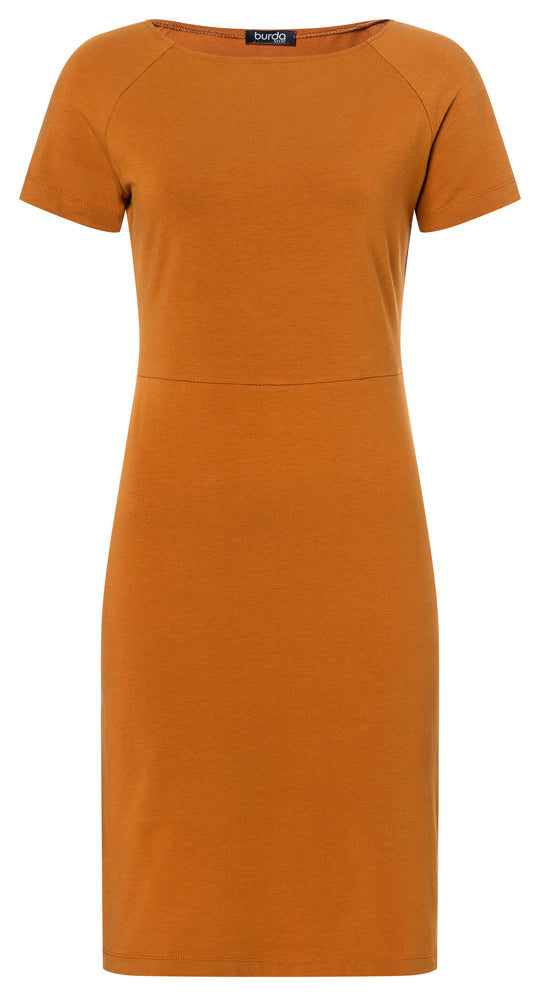 Burda Schnittmuster 5708 – Damen Jerseykleider in drei easy Varianten