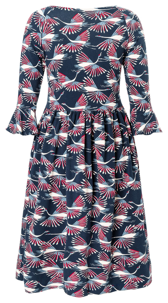 Burda Schnittmuster 5708 – Damen Jerseykleider in drei easy Varianten