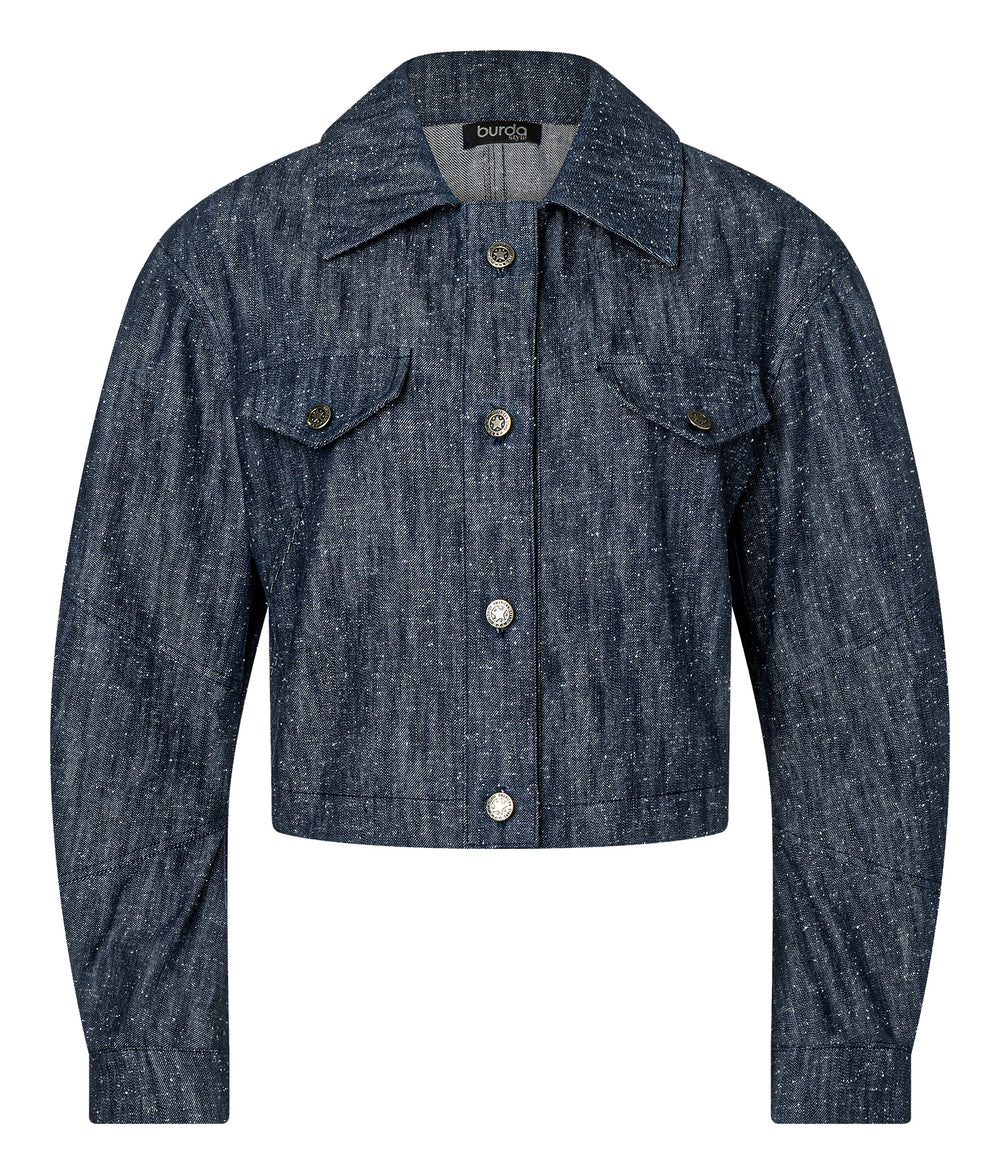 Burda Schnittmuster 5711 – Damen kurze Jacken mit Statement-Details