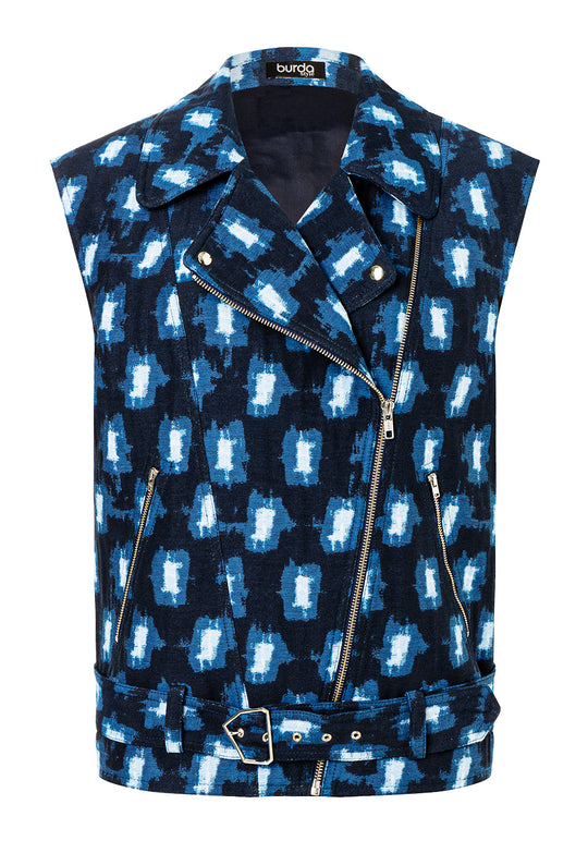 Burda Schnittmuster 5714 – Damen Westen mit Taschen & markanten Details