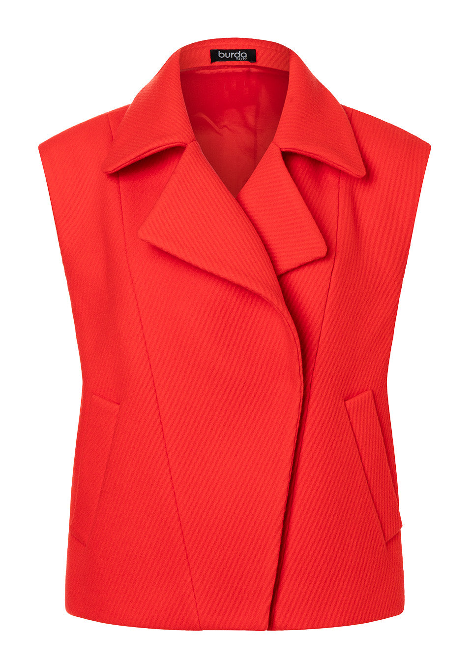 Burda Schnittmuster 5714 – Damen Westen mit Taschen & markanten Details