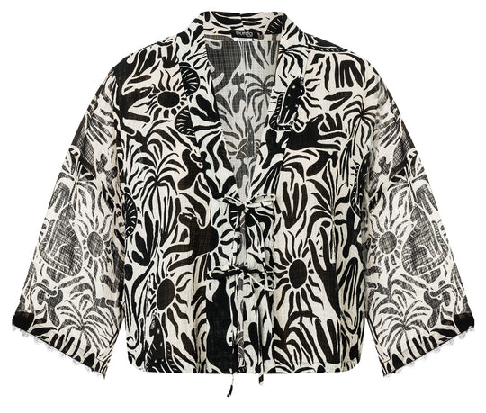 Burda Schnittmuster 5720 Damen Kimono mit Bindeband aus Satin & Jacke mit weiten Ärmeln