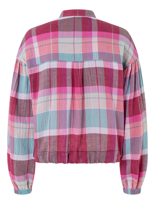 Burda Schnittmuster 5723 Damen Bluse mit Print und Pailettenband , Blusenjacke mit verdeckter Knopfleiste