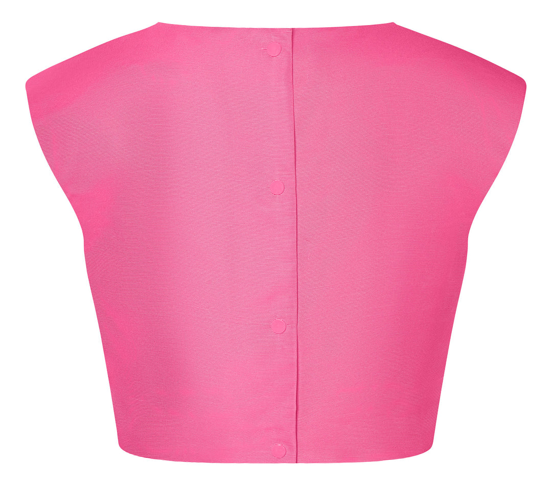 Burda Schnittmuster 5727  Damen bauchfreies Top aus Jacquard, Blusenshirt mit Druckknopfleiste und Sommershirt aus Popeline mit Flügelärmel