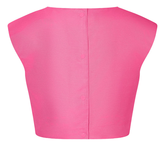 Burda Schnittmuster 5727  Damen bauchfreies Top aus Jacquard, Blusenshirt mit Druckknopfleiste und Sommershirt aus Popeline mit Flügelärmel