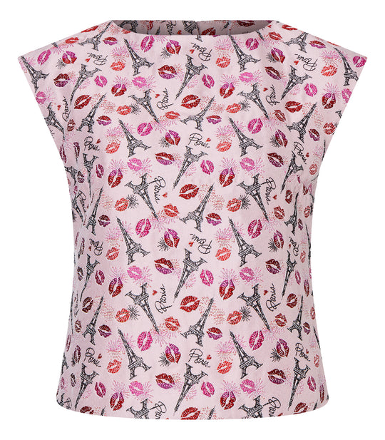 Burda Schnittmuster 5727  Damen bauchfreies Top aus Jacquard, Blusenshirt mit Druckknopfleiste und Sommershirt aus Popeline mit Flügelärmel